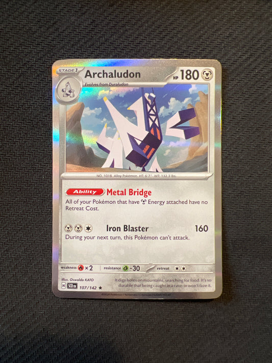Pokemon: Archaludon 107/142 - Stellar Crown (Holo Rare) NM