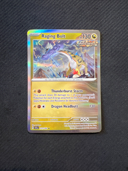 Pokemon: Pokemon: Raging Bolt 111/142 - Stellar Crown (Holo-Rare) NM