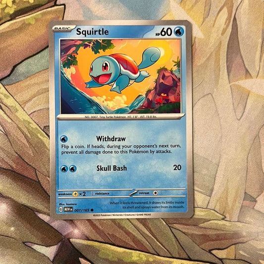 Squirtle 007/165 - SV: 151 Common (Non-Holo)