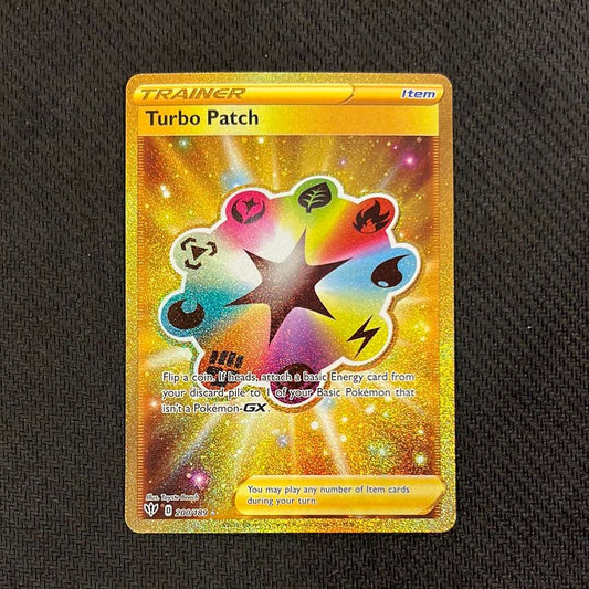Pokémon: Turbo Patch 200/189 - Darkness Ablaze Secret Rare Gold Card