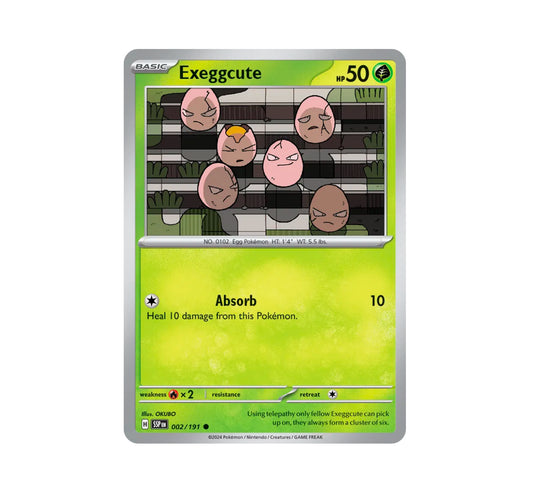 Pokemon: Exeggcute 002/191 - SV08: Surging Sparks (Non-Holo) NM