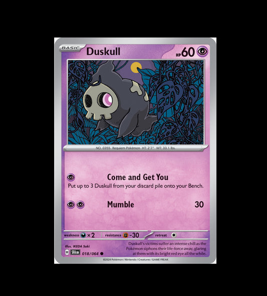 Pokemon: Duskull 018/064 - Shrouded Fable (Non-Holo) NM
