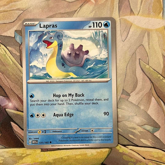 Lapras 131/165 - SV: 151 uncommon (Non-Holo)
