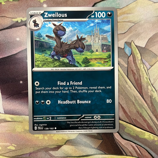 Zweilous 139/193 - Paldea Evolved uncommon (Non-Holo)