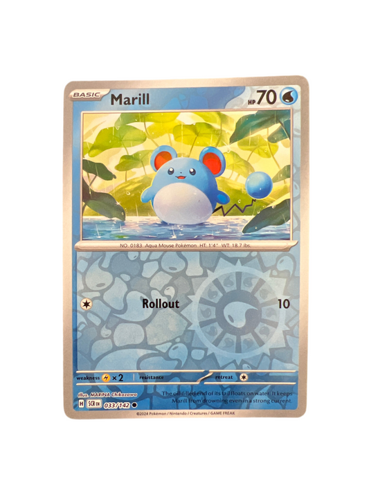 Pokemon: Marill 033/142 - Stellar Crown (Reverse Holo Common) NM