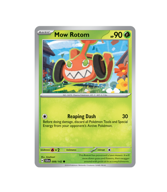 Pokemon: Mow Rotom 008/142 - Stellar Crown (Non-Holo)