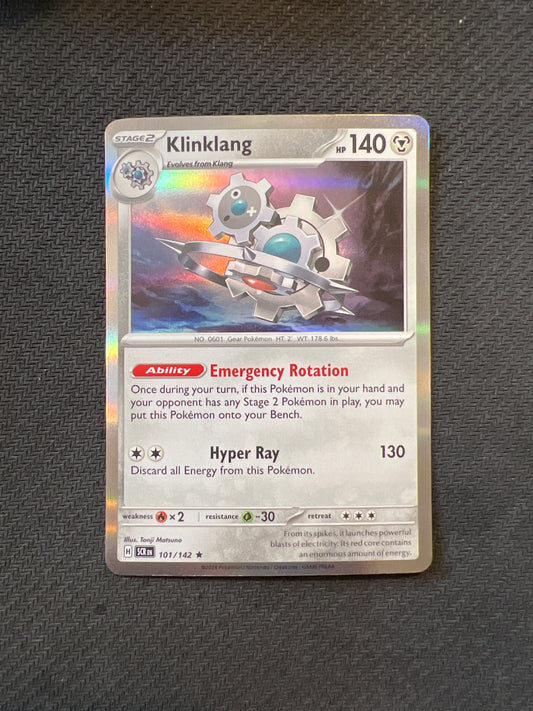 Pokemon: Klinklang 101/142 - Stellar Crown (Holo Rare) NM