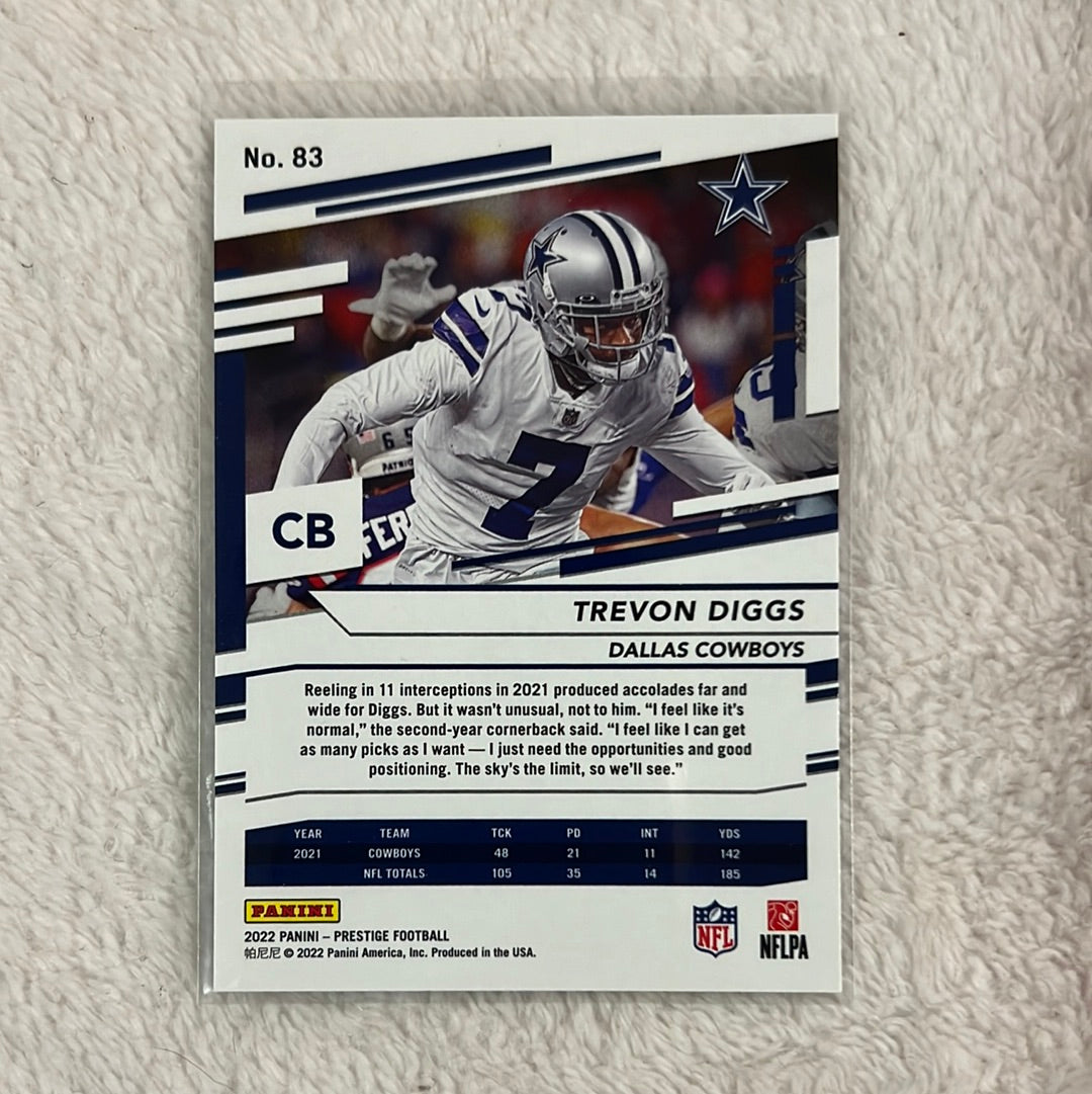Trevon Diggs #83 - 2022 Panini Prestige (Dallas Cowboys)