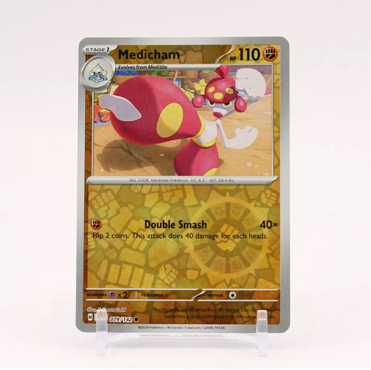 Pokemon: Medicham 079/142 - Stellar Crown (Reverse Holo Common) NM