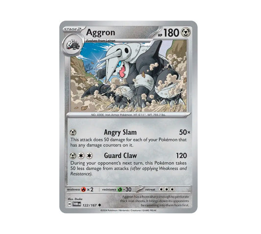 Pokemon: Aggron 122/167 - SV06: Twilight Masquerade (Non-Holo) NM