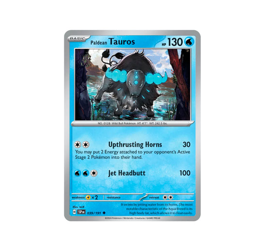 Pokemon: Paldean Tauros 039/191 - SV08: Surging Sparks (Non-Holo) NM