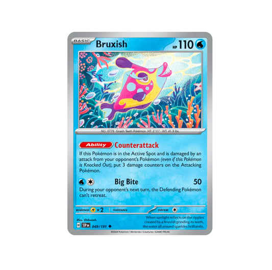Pokemon: Bruxish 049/191 - SV08: Surging Sparks (Non-Holo) NM
