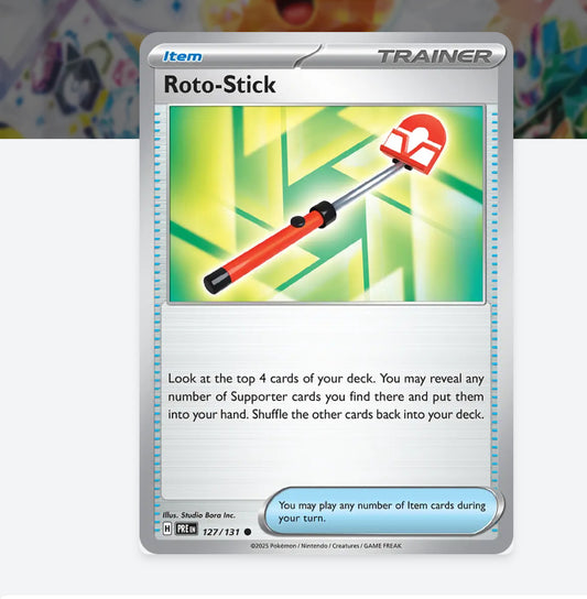 Pokemon: Roto-Stick 127/131 - Prismatic Evolution (Non-Holo) Trainer -NM