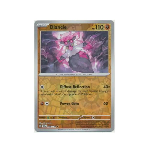 Pokemon: Diancie 086/142 - Stellar Crown (Reverse Holo Uncommon) NM