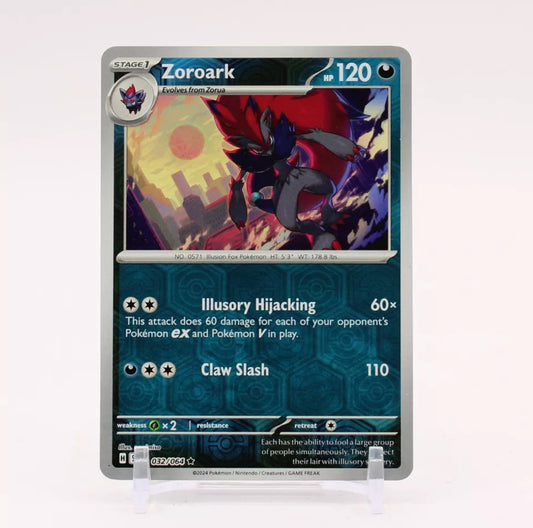 Pokemon: Zoroark 032/064 - SV: Shrouded Fable (Reverse Holo Rare) NM