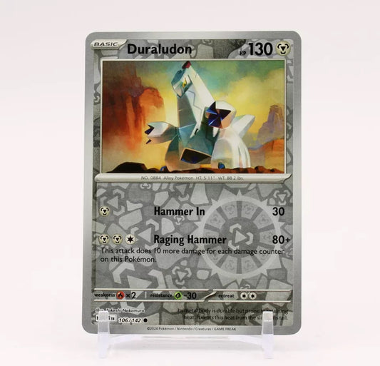 Pokemon: Duraludon 106/142 - Stellar Crown (Reverse Holo common) NM
