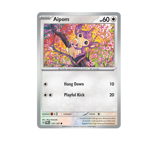 Pokemon: Aipom 137/167 - SV06: Twilight Masquerade (Non-Holo) NM