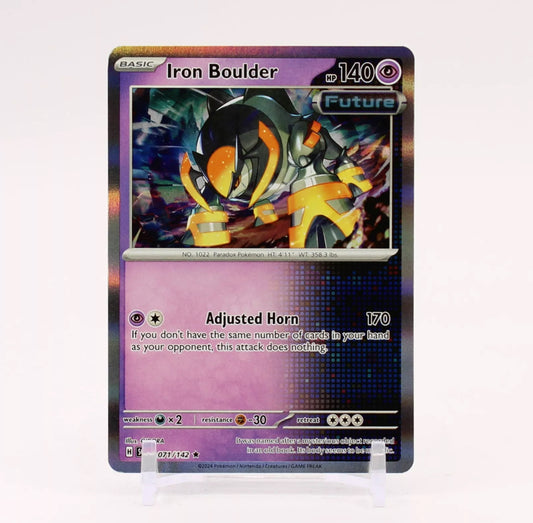 Pokemon: Iron Boulder 071/142 - Stellar Crown (Holo Rare) NM