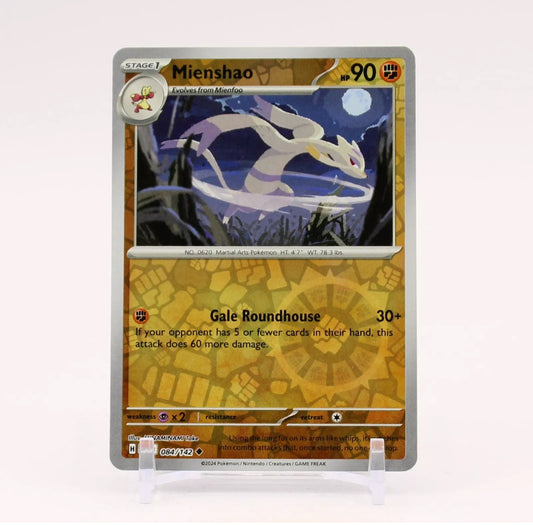 Pokemon: Mienshao 084/142 - Stellar Crown (Reverse Holo Uncommon) NM
