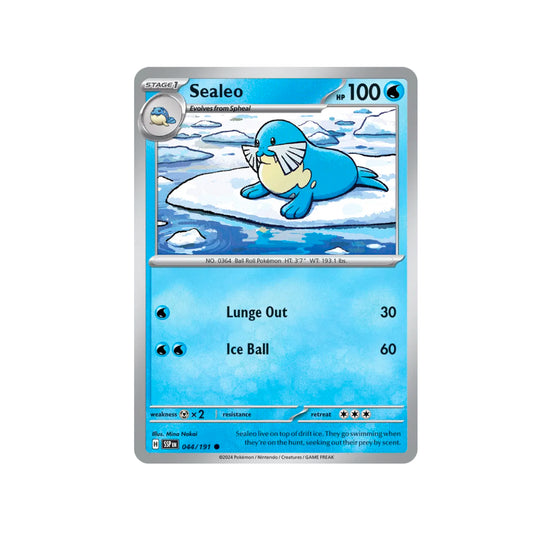 Pokemon: Sealeo 044/191 - SV08: Surging Sparks (Non-Holo) NM