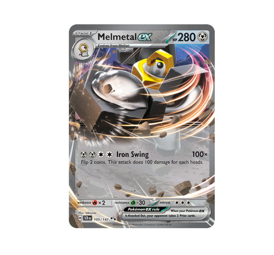 Pokemon: Melmetal ex 105/142 - SV07: Stellar Crown (Double Rare)NM