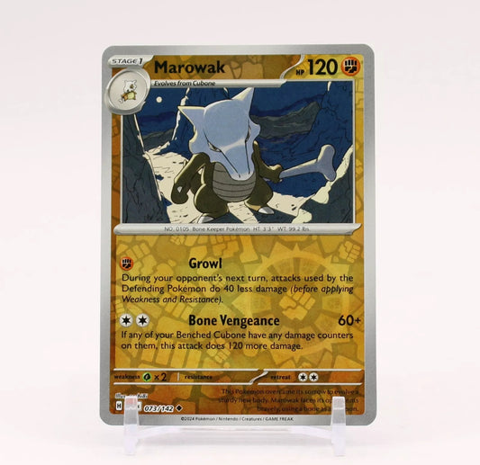 Pokemon: Marowak 073/142 - Stellar Crown (Reverse Holo Uncommon) NM
