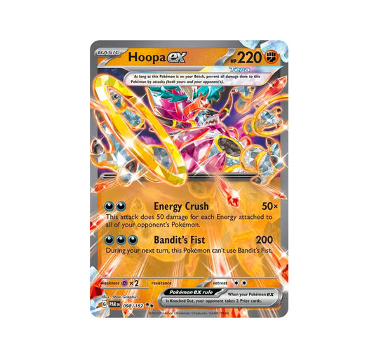 Pokemon: Hoopa ex 098/182 - SV04: Paradox Rift (Double Rare) NM