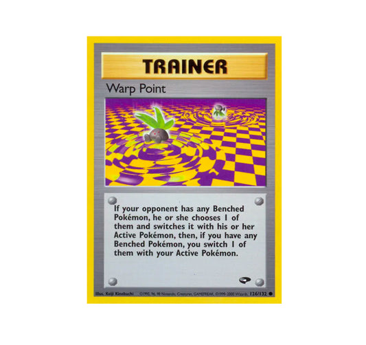 Pokemon: Warp Point 126/132 - Gym Challenge Trainer (Non-Holo Common) NM