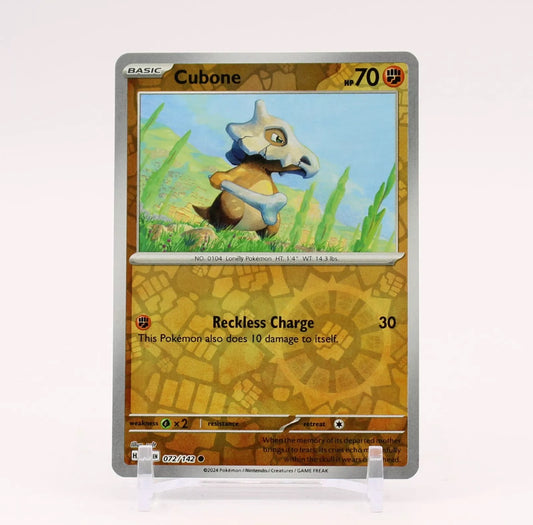 Pokemon: Cubone 072/142 - Stellar Crown (Reverse Holo Common) NM