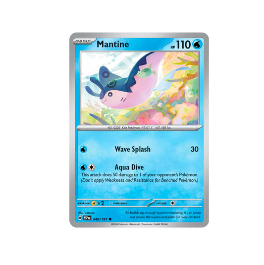 Pokemon: Mantine 040/191 - SV08: Surging Sparks