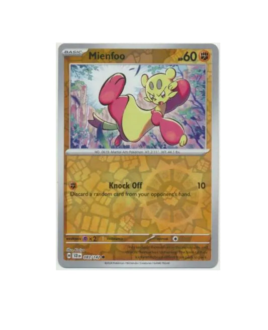 Pokemon: Mienfoo 083/142 - Stellar Crown (Reverse Holo Common) NM