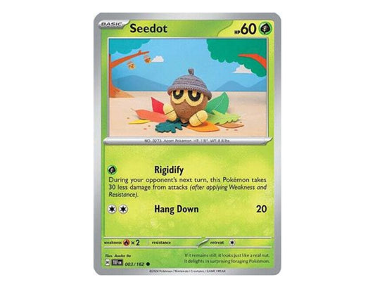 Pokemon: Seedot 003/162 - SV05: Temporal Forces (non-holo) NM