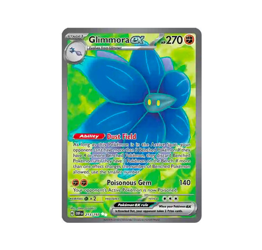 Pokemon: Glimmora ex 213/197 - SV03: Obsidian Flames (Ultra Rare) NM