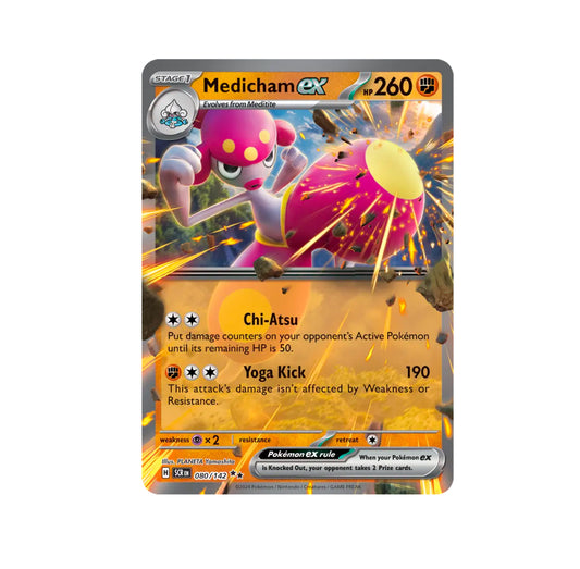 Pokemon: Medicham ex 080/142 - SV07: Stellar Crown (Double Rare) NM