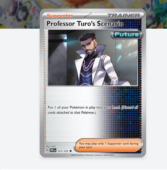 Pokemon: Professor Turo's Scenario 121/131 - Prismatic Evolution (Non-Holo) Trainer -NM