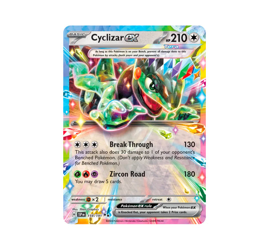 Pokemon: Cyclizar ex 159/191 - SV08: Surging Sparks (Double Rare) NM