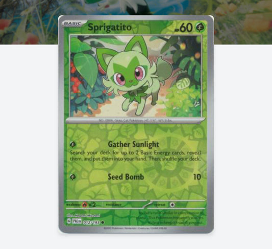 Sprigatito 012/193 - Reverse Holo Common - Paldea Evolved