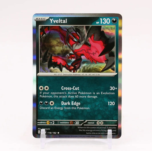 Pokemon: Yveltal 118/182 - Paradox Rift (Holo Rare)NM