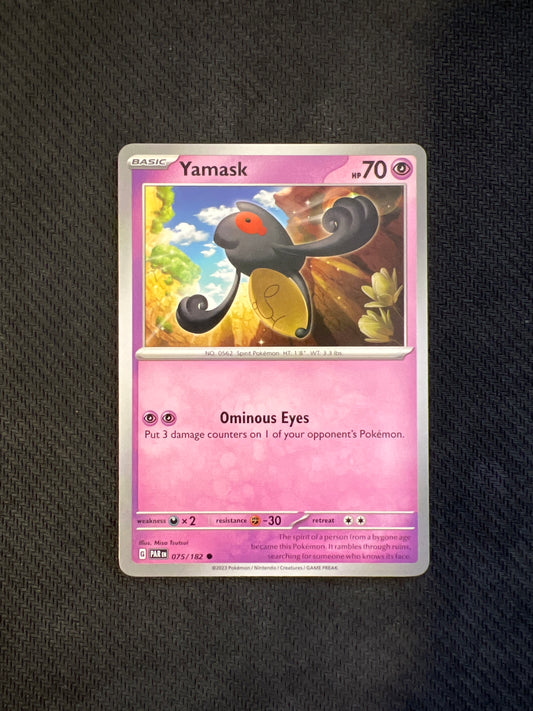 Pokemon: Yamask 075/182 - Paradox Rift (Non-Holo) NM